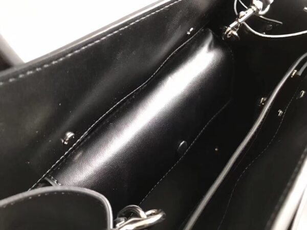 Givenchy Horizon Plain Smooth Leather Handbag - Black - Image 2