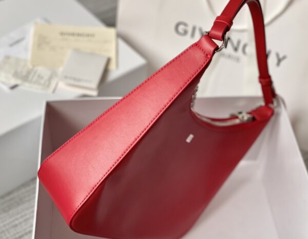 Givenchy Moon Cut Small Armpit Bag - Red - Image 4