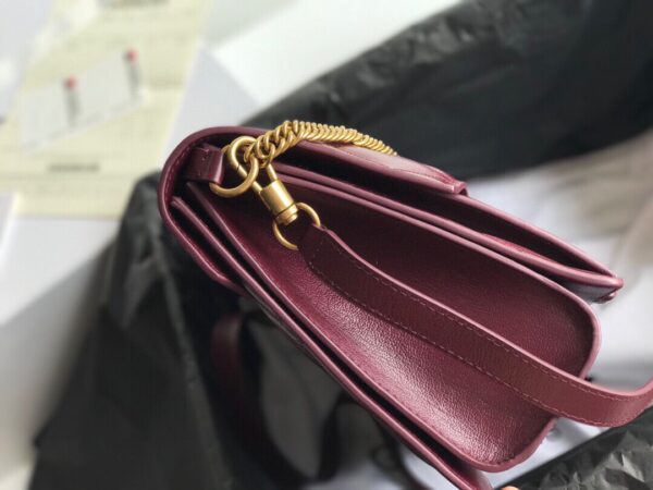 Givenchy Gv3 Diamond Series Medium Handbag - Maroon - Image 4