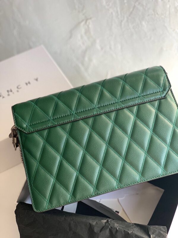 Givenchy Gv3 Diamond Series Medium Handbag - Green - Image 4