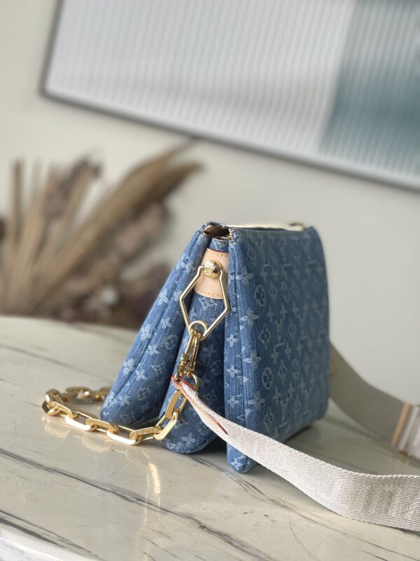 Louis Vuitton Small Coussin Denim Handbag - Image 5