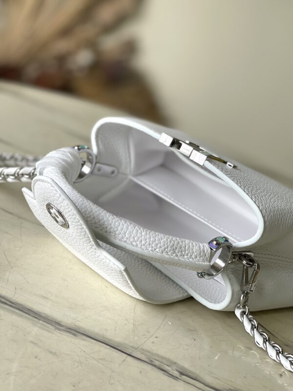 Louis Vuitton Capucines Mini Handbag - White - Image 2