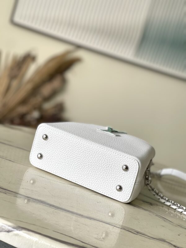 Louis Vuitton Capucines Mini Handbag - White - Image 3