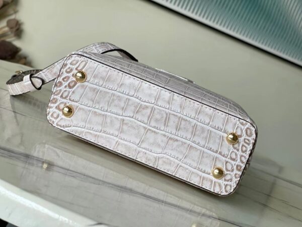 Louis Vuitton Sahara Crocodile Pattern Mini Handbag - White - Image 2